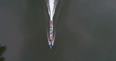 Boat in the river Stock Footage 130061003