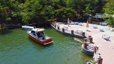 Boat on a River 動画素材 247128916