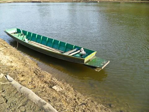 Boat on river Stock Photos