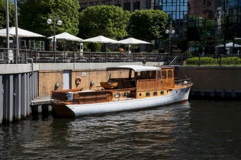 Boat on the river Stock Photos