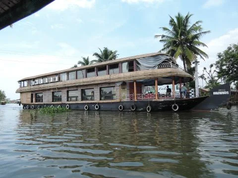Boat on river Stock Photos