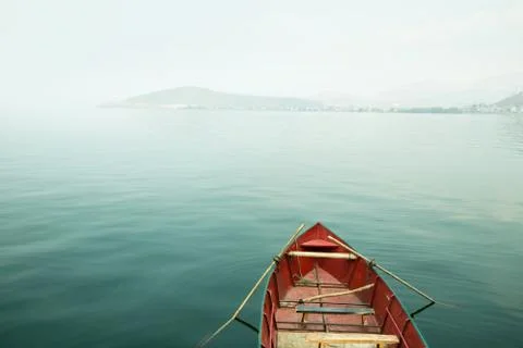Boat on the river Stock Photos