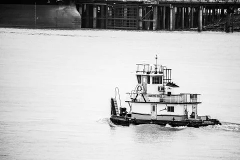 Boat on River 스톡 사진