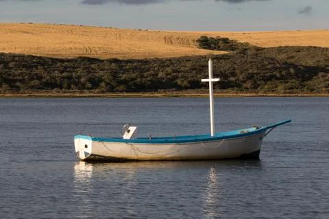 Boat on the river Stock Photos