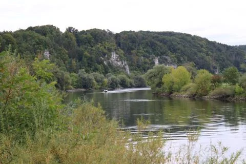 Boat in the river Stock Photos
