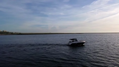 Boat river riding Stock Footage 240110974