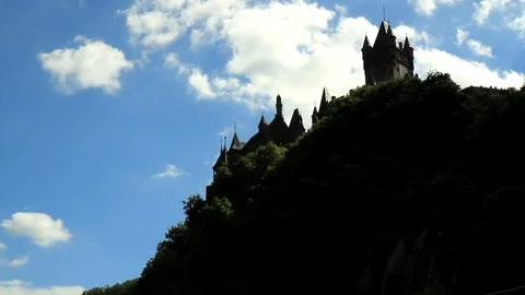 Boat river trip on the Moselle. Stock Footage 76776439