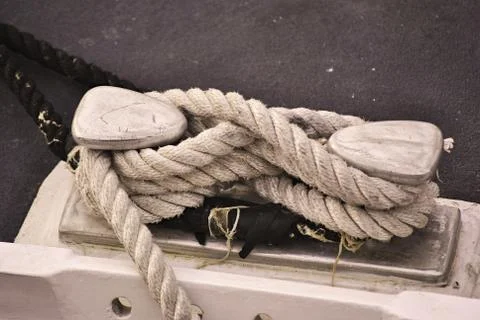 Boat rope Fotos de archivo