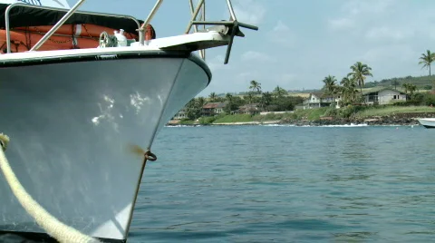 Boat rope pull Stock Footage 624634