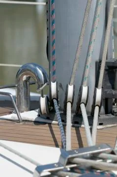 Boat ropes Stock Photos