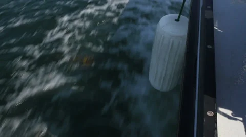 Boat Rubber Bumper Stock Footage 28500836