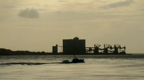 Boat running fast Stock Footage 101018