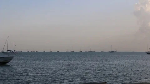 Boat running Stock Footage 104732958