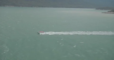 Boat Sailing in Alaska Stock-Footage 197228088