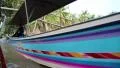 Boat sailing to the floating market in Bangkok, Thailand HD Footage
