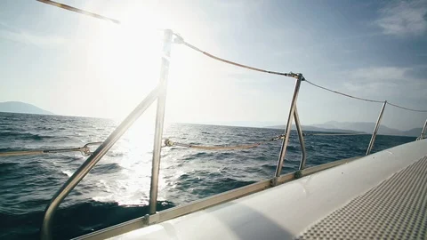 Boat sailing Stock Footage 91377702