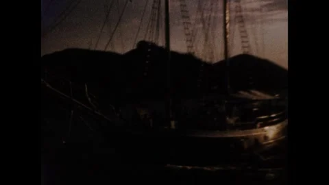 Boat sailing by Stock Footage 251907343