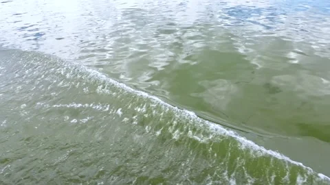 Boat Sailing Making  Water Waves, Danube River Stock Footage 311410876