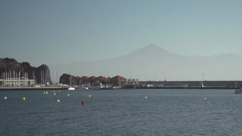 Boat sailing into marina Stock Footage 145813155