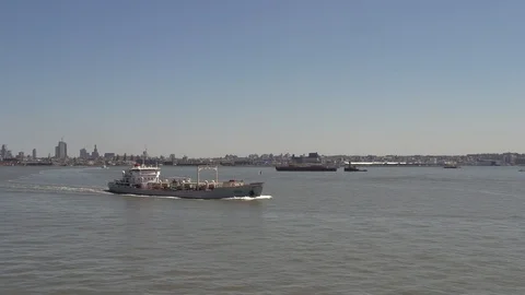 BOAT SAILING NY Video stock 87204165