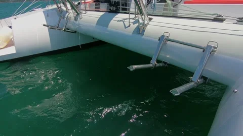 Boat sailing in the ocean 2 Stock Footage 288233497