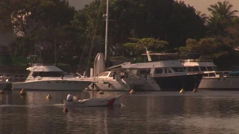 Boat sailing in Rio - September 16th, 2010 Stock Footage 314073392