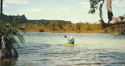 Boat sailing on river through the Amazon region Stock Footage 162523111