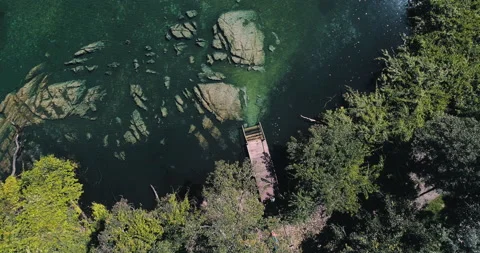 Boat sailing on river through the Amazon region Stock Footage 162524102