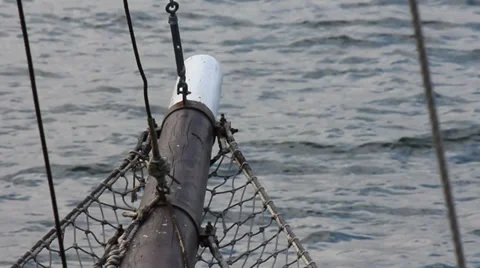 Boat sailing in the sea Stock Footage 33768076