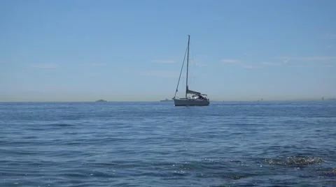 Boat sailing by the sea Stock Footage 68679312