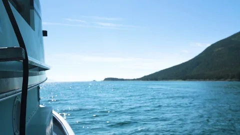Boat sailing in the sea 스톡 동영상 83180086