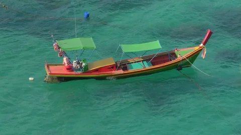 A boat sailing in the sea Stock Footage 112710185