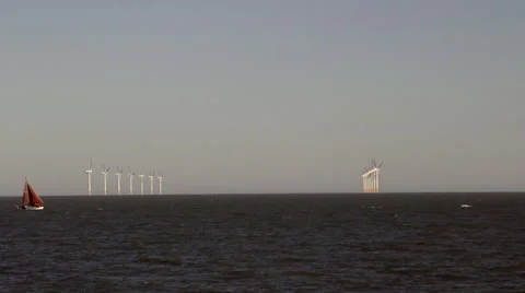 Boat sailing into wind Stock Footage 41273718
