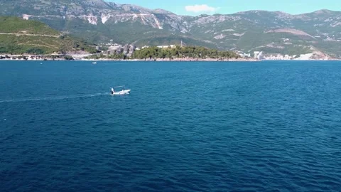 The boat sails on the sea Stock Footage 157652184