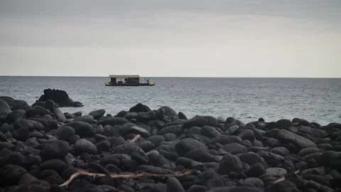 Boat at sea 3 Stock Footage 155494538