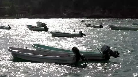 Boat in the sea Stock-Footage 8972604