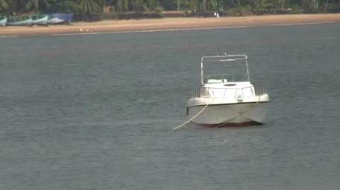 Boat In Sea Stock Footage 10566070
