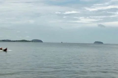 Boat on a sea Stock Footage 10725213