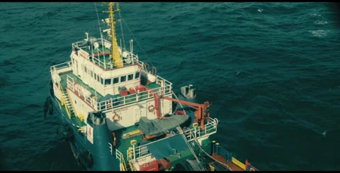 Boat in the sea Stock Footage 30305296