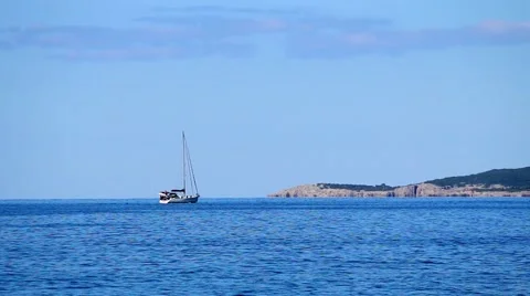 Boat in the sea Video stock 42567601