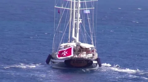 Boat at sea Stock Footage 42734964