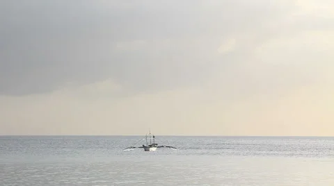 Boat at sea Stock Footage 58913908