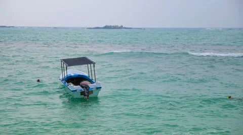 Boat on the sea Video stock 61737026