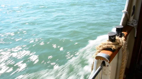 Boat on the sea Vídeo Stock 66777598