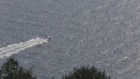 Boat on the Sea Video stock 71029499