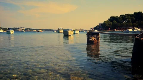 Boat on the sea. Stock Footage 96591913