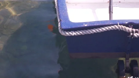 Boat on the sea. Stock Footage 96592671
