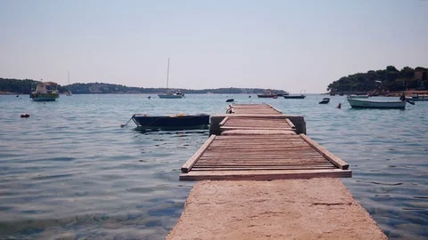 Boat on the sea. Stock Footage 96597039