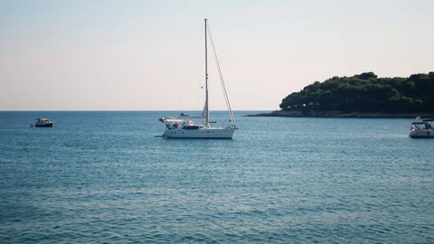 Boat on the sea. Stock Footage 98271455