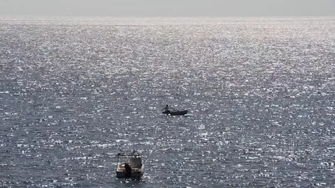 Boat on sea Stock Footage 103166025